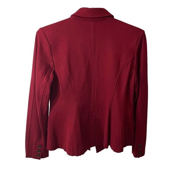 CAbi 3175 Rhubarb Red Outing Blazer Ponte Knit size 4 - Picture 9 of 10